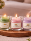 Botanical Bliss Trio – Pure Soy Wax Scented Candle Gift Box (Lemongrass, Rose & Lavender) - 30ml Each